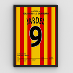 Hagi X Jardel - 1+1 Set Fußball Poster mit Rahmen