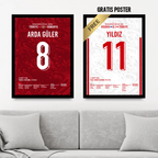 Arda X Kenan WM 2026 Quali - 1+1 Set Fußball Poster mit Rahmen