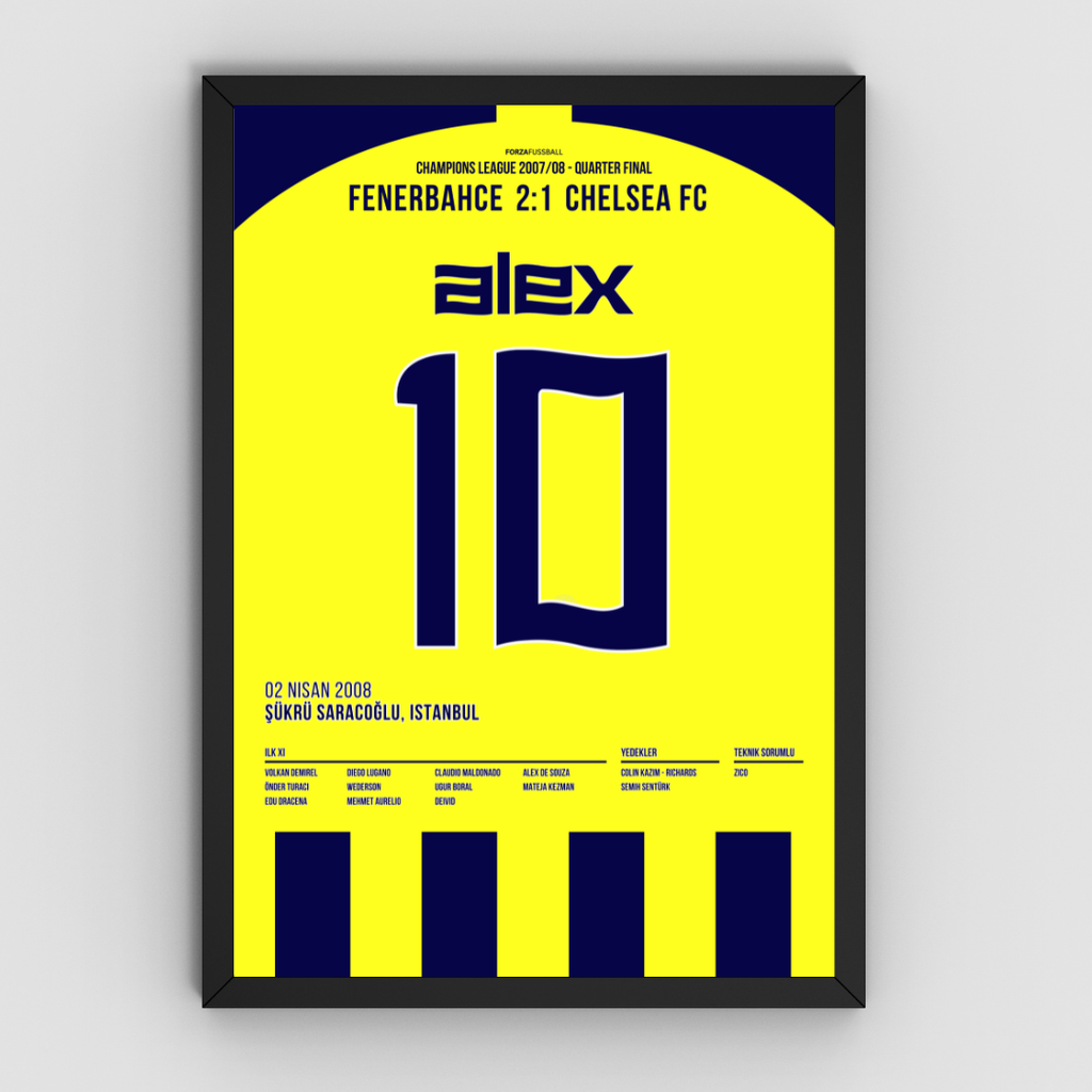 Alex X Deivid - 1+1 Set Fußball Poster mit Rahmen