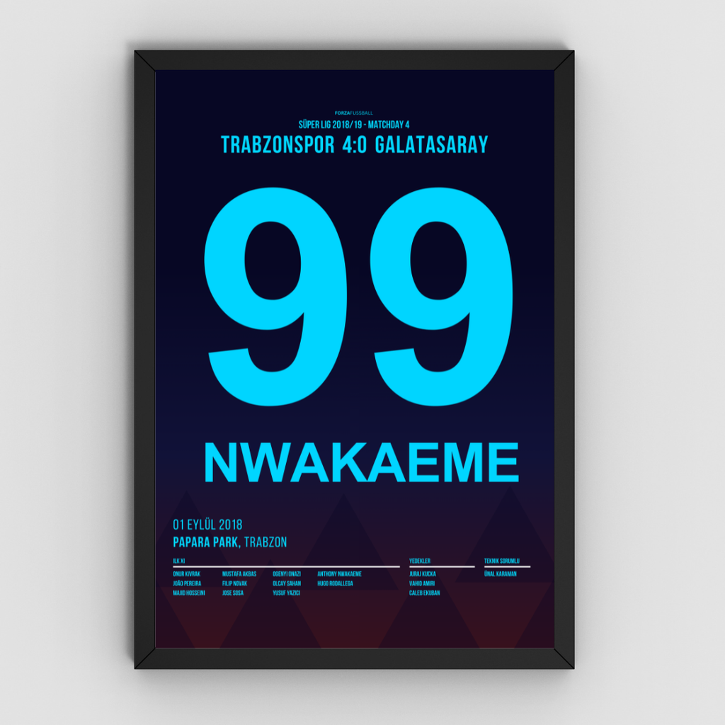 Sörloth X Nwakaeme - 1+1 Set Fußball Poster mit Rahmen