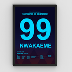 Sörloth X Nwakaeme - 1+1 Set Fußball Poster mit Rahmen
