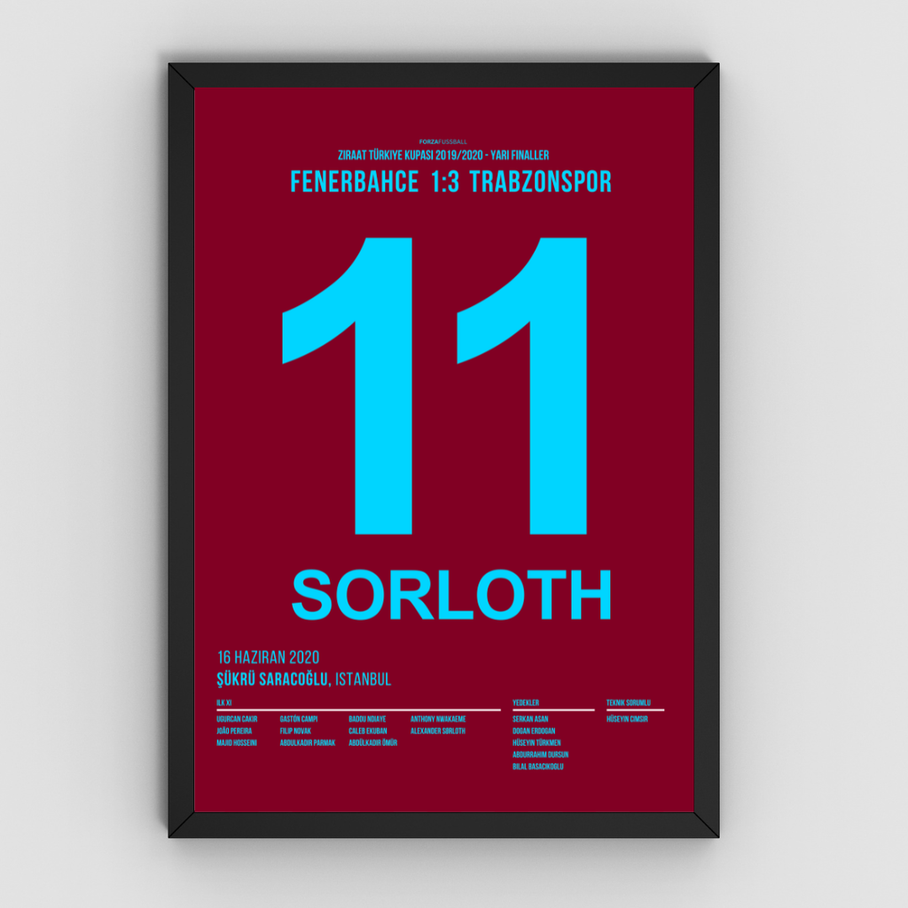 Sörloth X Nwakaeme - 1+1 Set Fußball Poster mit Rahmen