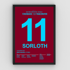 Sörloth X Nwakaeme - 1+1 Set Fußball Poster mit Rahmen