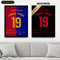 Lamine Yamal - 1+1 Set Fußball Poster mit Rahmen
