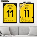 Marco Reus BVB - 1+1 Set Fußball Poster mit Rahmen