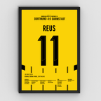 Marco Reus BVB - 1+1 Set Fußball Poster mit Rahmen