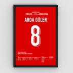Arda Güler X Kenan Yildiz - 1+1 Set Fußball Poster mit Rahmen