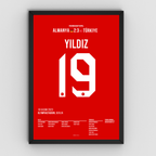 Arda Güler X Kenan Yildiz - 1+1 Set Fußball Poster mit Rahmen