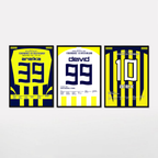 Fenerbahce Baller Bundle Fußball Poster mit Rahmen