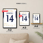 Joselu dreht das Spiel gegen Bayern und führt Real ins Finale Fußball Poster mit Rahmen