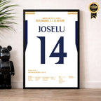 Joselu dreht das Spiel gegen Bayern und führt Real ins Finale Fußball Poster mit Rahmen