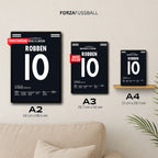 Robbeeeeen! Bayerns süßeste Niederlage Fußball Poster mit Rahmen