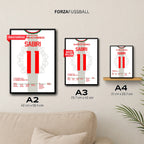 Sabiris Freistoß führt Marokko zum Sieg gegen Belgien Fußball Poster mit Rahmen