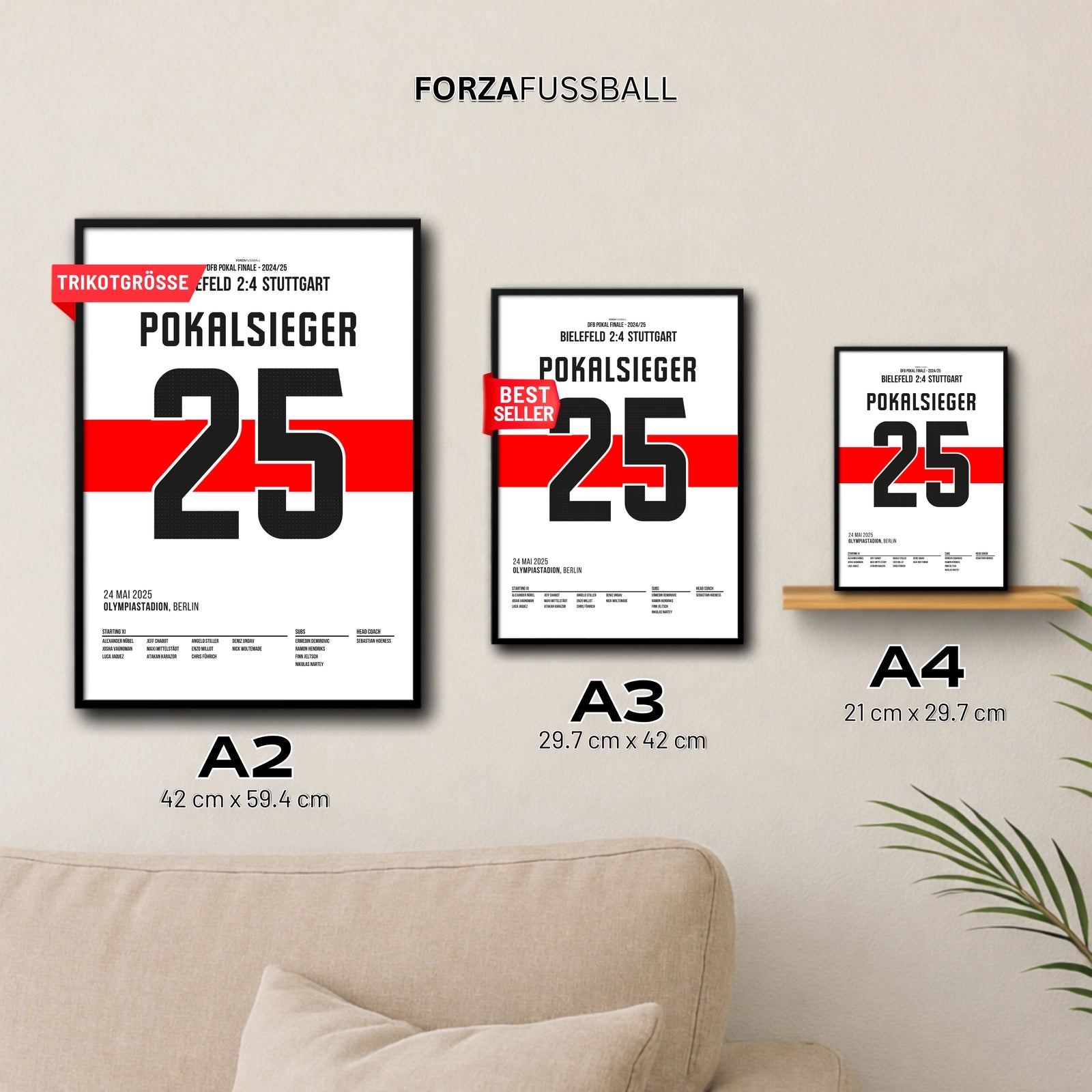 Stuttgart gewinnt den DFB Pokal 2025 gegen Bielefeld