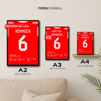 Kimmich's Volley entscheidet Meisterschaft & Klassiker 2026 Fußball Poster mit Rahmen