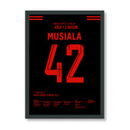 Musiala raubt Dortmund die Meisterschaft in letzter Minute Fußball Poster mit Rahmen