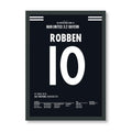 Robbeeeeen! Bayerns süßeste Niederlage Fußball Poster mit Rahmen