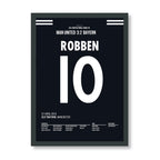 Robbeeeeen! Bayerns süßeste Niederlage Fußball Poster mit Rahmen
