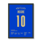 Insigne schickt Italien per Traumtor Richtung EM Halbfinale Fußball Poster mit Rahmen