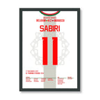 Sabiris Freistoß führt Marokko zum Sieg gegen Belgien Fußball Poster mit Rahmen