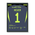 Weltklasse mit 40! Neuer lässt Real Madrid verzweifeln Fußball Poster mit Rahmen