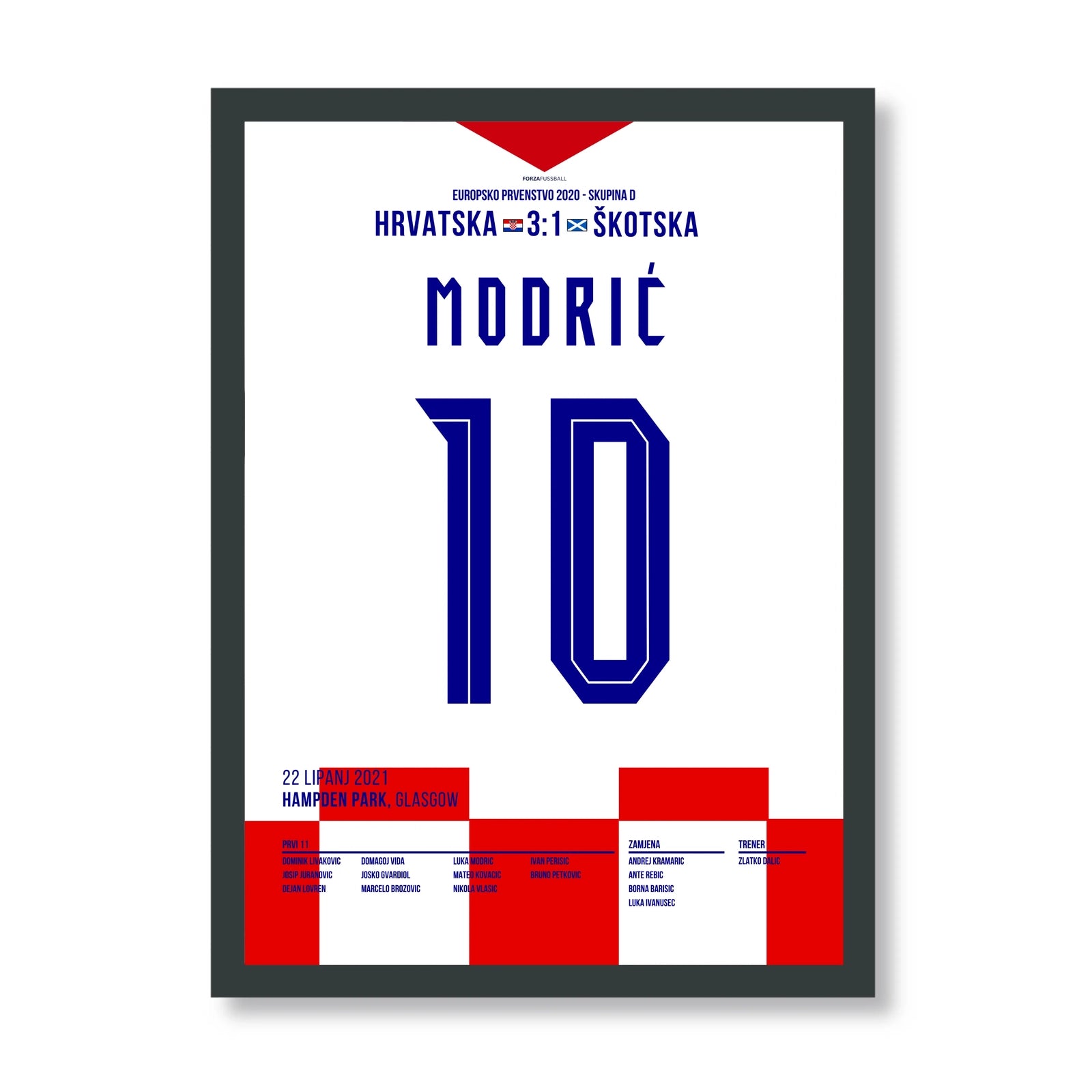 Modric with a wonder goal against Scotland at Euro 2021