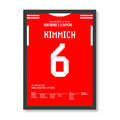 Kimmich's Volley entscheidet Meisterschaft & Klassiker 2026 Fußball Poster mit Rahmen