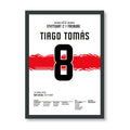 Tiago Tomas schickt Stuttgart per Hacke erneut nach Berlin Fußball Poster mit Rahmen