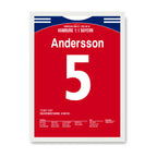 Andersson's indirekter Freistoß krönt die Bayern zum Last-Minute Meister Fußball Poster mit Rahmen