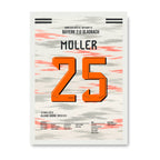 Bayern Legende Thomas Müller sagt Servus Fußball Poster mit Rahmen