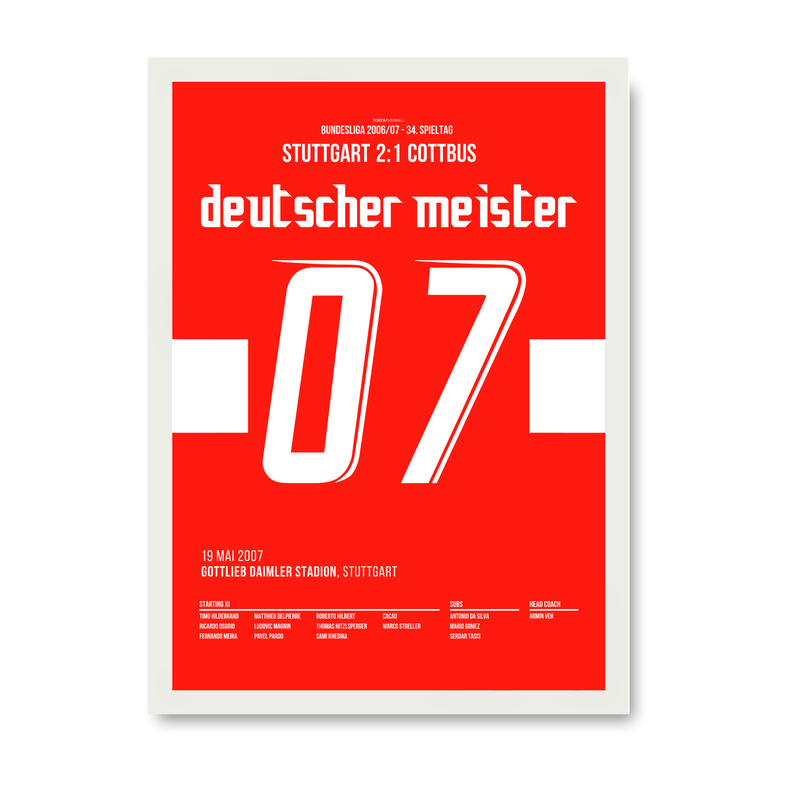 Stuttgart Meister & Pokalsieger - 1+1 Set