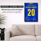 Alajbegovic X Bajraktarevic WM 2026 Quali - 1+1 Set Fußball Poster mit Rahmen