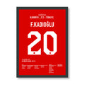 Ferdi´s Ausgleichtreffer gegen Deutschland im Olympiastadion Berlin Fußball Poster mit Rahmen