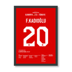 Ferdi´s Ausgleichtreffer gegen Deutschland im Olympiastadion Berlin Fußball Poster mit Rahmen