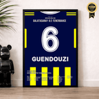 Guendouzi schießt Fener zum Super Cup Sieg gegen Gala Fußball Poster mit Rahmen