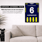 Guendouzi schießt Fener zum Super Cup Sieg gegen Gala Fußball Poster mit Rahmen