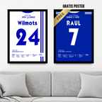 Schalke vs Inter - 1+1 Set Fußball Poster mit Rahmen