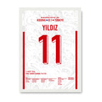 Arda X Kenan WM 2026 Quali - 1+1 Set Fußball Poster mit Rahmen