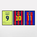 MSN Barcelona Bundle Fußball Poster mit Rahmen