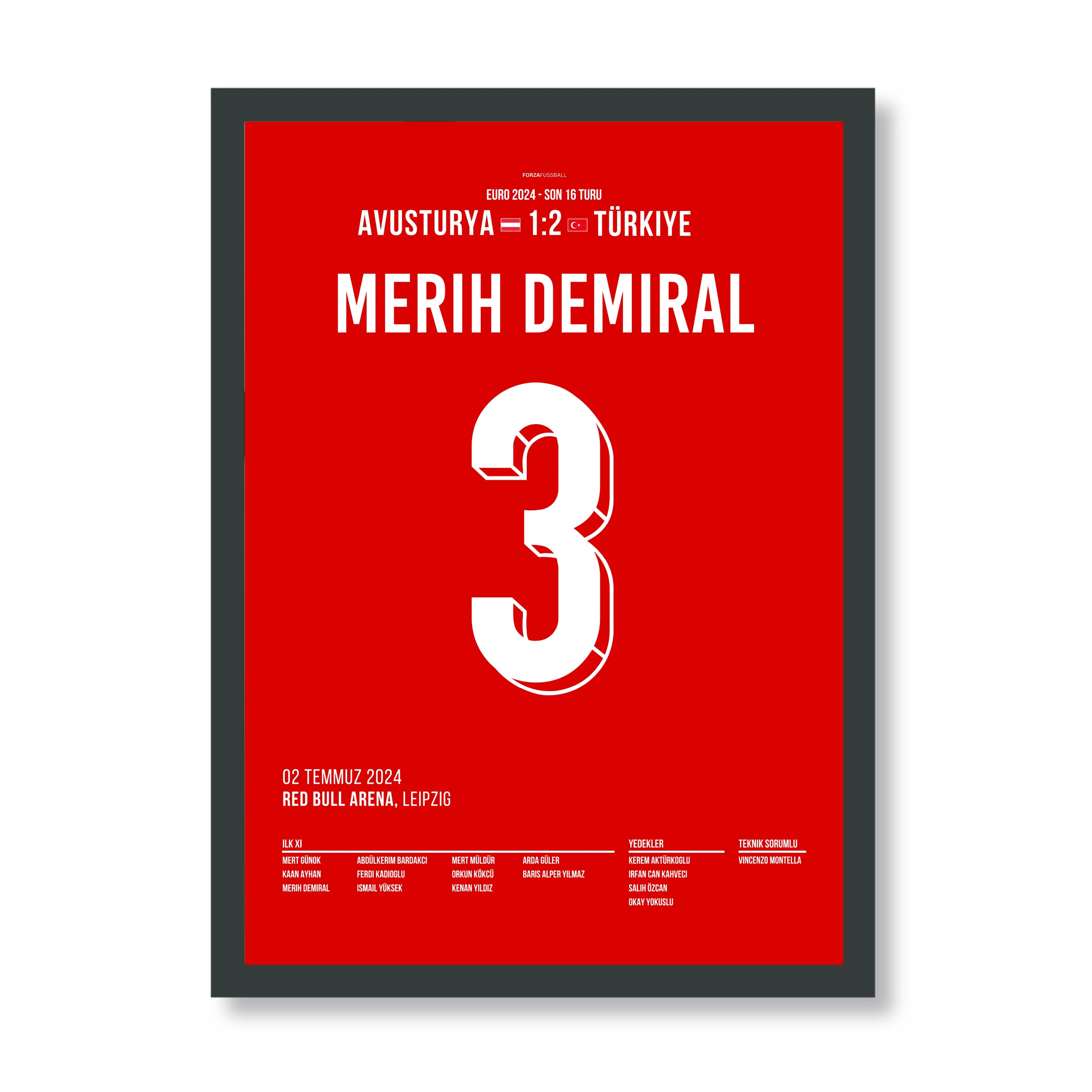 Merih Demiral mit dem Doppelpack im EM Achtelfinale gegen Österreich