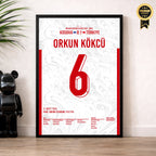 Ferdi X Orkun WM 2026 Quali - 1+1 Set Fußball Poster mit Rahmen