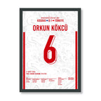 Ferdi X Orkun WM 2026 Quali - 1+1 Set Fußball Poster mit Rahmen
