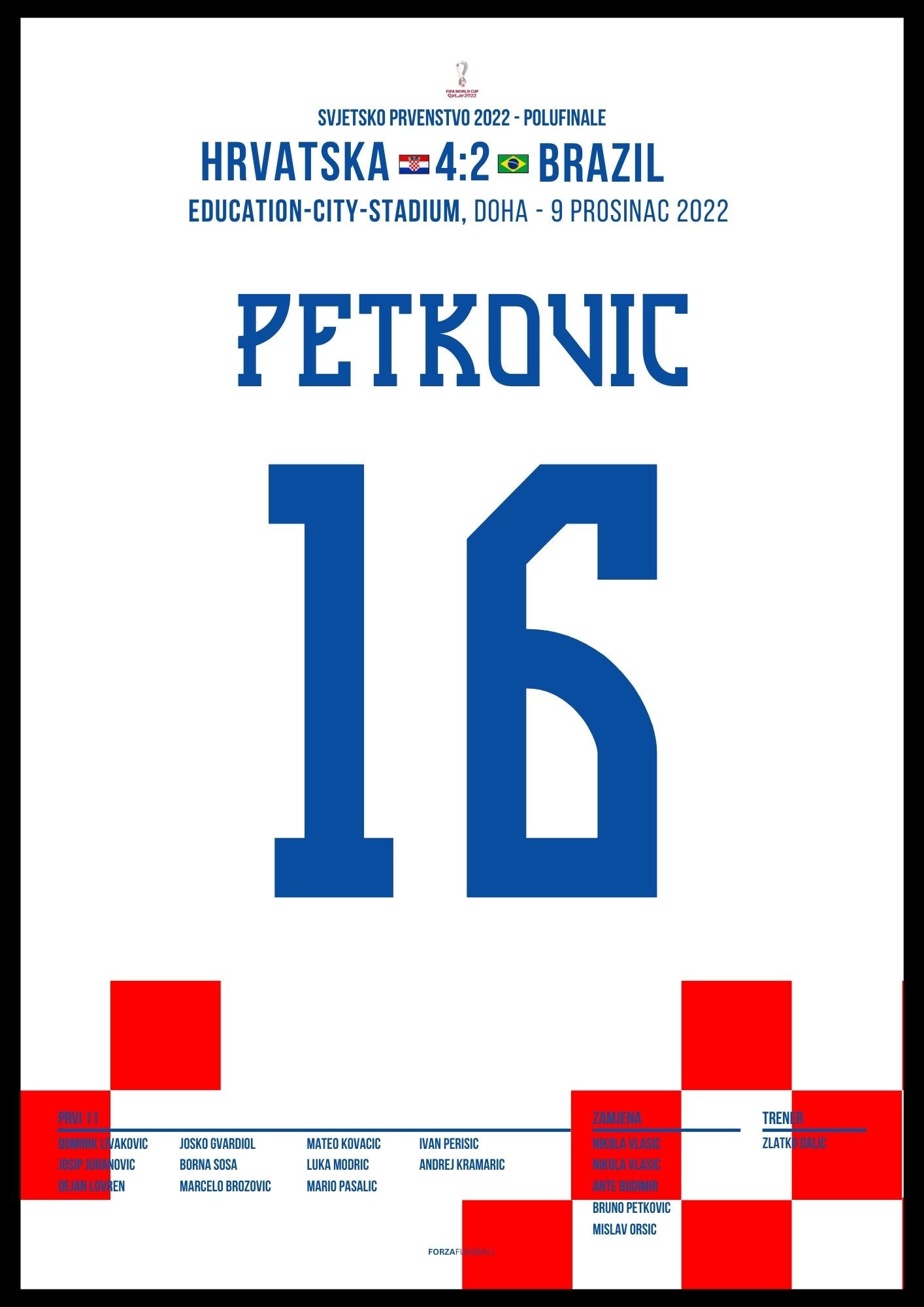 Petkovic mit dem Ausgleichstreffer gegen Brasilien bei der WM 2022