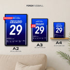 Naldo wird Schalke's Derbyhero beim 4:4 in Dortmund Fußball Poster mit Rahmen