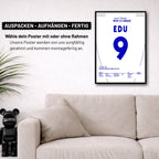 Edú mit dem Spiel seines Lebens beim 5:2 gegen Inter Fußball Poster mit Rahmen