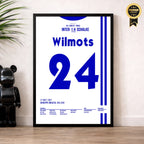 Schalke's Eurofighter gewinnen den Uefa Cup 1997 Fußball Poster mit Rahmen