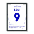 Edú mit dem Spiel seines Lebens beim 5:2 gegen Inter Fußball Poster mit Rahmen
