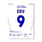 Edú mit dem Spiel seines Lebens beim 5:2 gegen Inter Fußball Poster mit Rahmen
