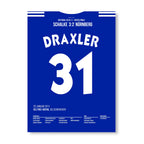 Julian Draxler´s Stern geht per Traumtor im DFB Pokal 2011 auf Fußball Poster mit Rahmen