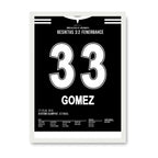 Quaresma X Gomez - 1+1 Set Fußball Poster mit Rahmen